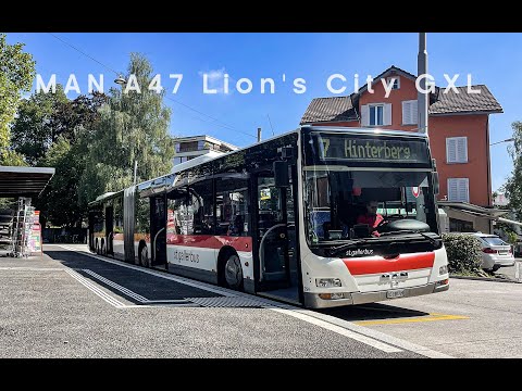 [4K60]St.Gallen Bus 7 Front POV drive Neudorf/R’str→Hinterberg MAN A43