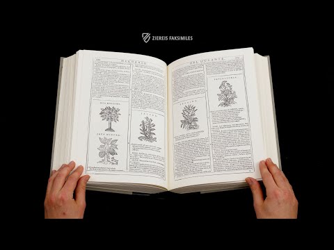 THE NEW HERBARIUM BY CASTORE DURANTE - Browsing Facsimile Editions (4K / UHD)