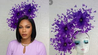 How to make beautiful wedding fascinator/ beginners friendly. #diy #artandcraft #fashion 