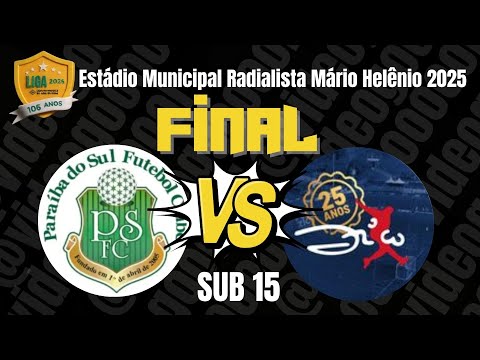 LIGA OFICIAL JF 2025 - FINAL - PARAIBA DO SUL FC vs CF ZICO FC - SUB 15