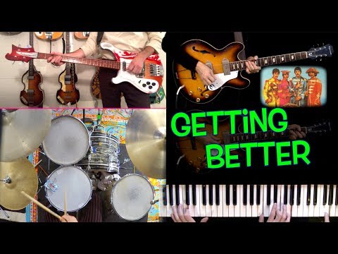 Getting Better | Instrumental | Guitars, Bass, Drums and Piano Cover Video
