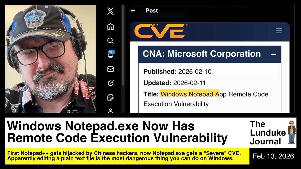 Windows Notepad.exe Now Has Remote Code Execution Vulnerability