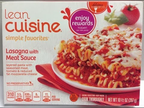 Lean Cuisine: Lasagna With Meat Sauce Food Review