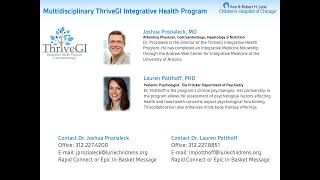 Lurie Children's Multidisciplinary ThriveGI  Integrative Health Program