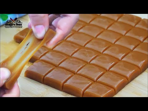 Caramel Candy  Chewy Caramel Toffee Recipe  Christmas Special  Make Caramel Toffee at Home