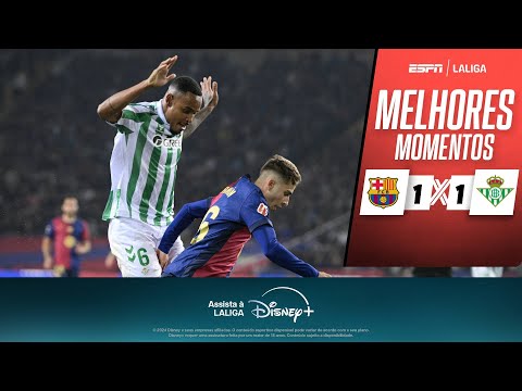 Gols e lances de Barcelona x Betis