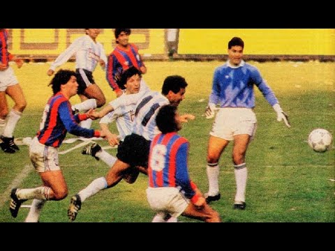 Racing 1 - San Lorenzo 1 (1987) Debut y gol de Rubén Paz