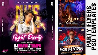 2023 Beautiful Party Flyers Design Photoshop Tutorial