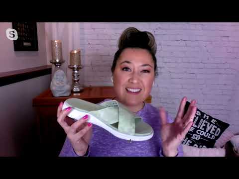 Ryka Cross Band Slide Sandals - Malin on QVC