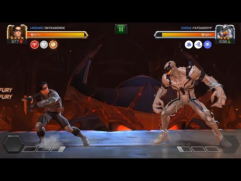 Team WINTER SOLDIER versus Team ANTI-VENOM | P2P Arena Battle 3versus3 | Marvel Contest of Champions