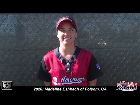 2020 Madeline Eshbach Pitcher and First Base Softball Skills Video - All American Mizuno