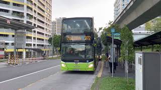 SMRT Buses MAN ND323F A95 (Batch 5) SG6244L on Service 972 departing Bus Stop 44771