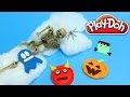 Halloween Play Doh Ghost Pumpkin Frankenstein How To Make Halloween Crafts