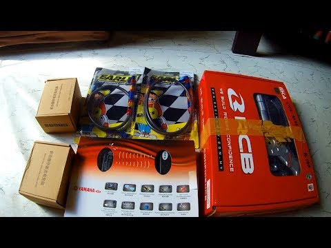 racingboy, earls, 2way alarm and cellphone holder motorcycle accessories unboxing EP.1