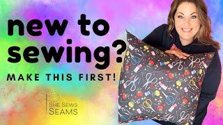 Beginner Sewing Project: Easy Envelope Pillowcase Tutorial (Perfect for New Sewists!)