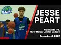 Jesse Peart Highlights vs New Mexico Junior College 11/3/22