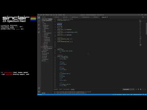 ZX Next Game Coding (Assembly) - Spooky Platformer - Collision Detection & Fall Gravity