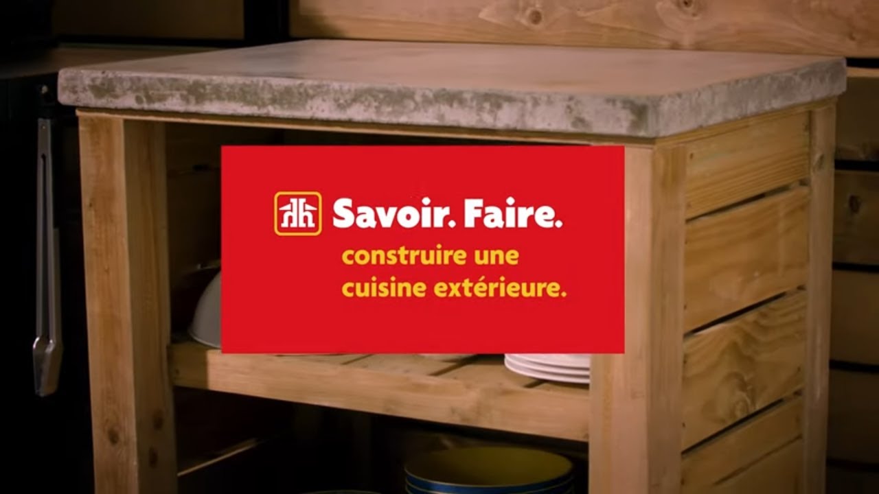Voici comment bricoler une cuisine extérieure