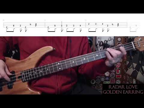 Radar Love by Golden Earrin Bass Cover with Tabs Play-Along by Brand73