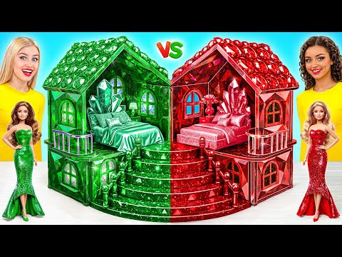 We Build Amazing Doll House | Ruby vs Diamond Challenge by Multi DO Girls