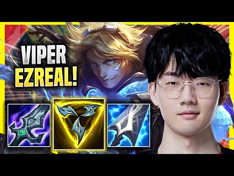 VIPER PERFECT GAME WITH EZREAL! - EDG Viper Plays Ezreal ADC vs Jinx! | Season 2022