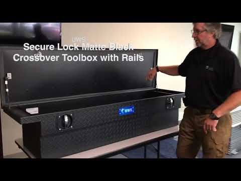 UWS Secure Lock Crossover Toolbox with Rails - Matte Black