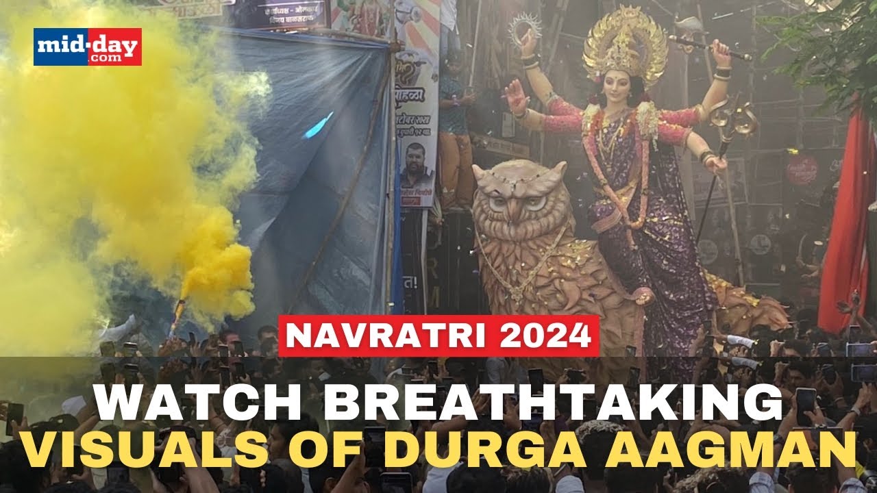 Navratri 2024: Maa Durga makes her way to Pandals, Watch stunning Aagman visuals