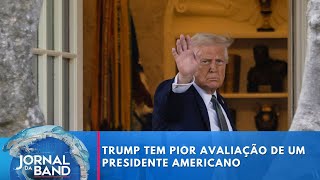Trump tem pior avaliação de um presidente americano em 70 anos | Jornal da Band