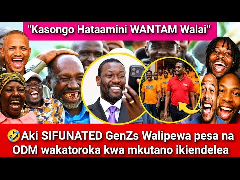 🤣💥 SIFUNATED GenZs Given ODM money and walked out of ODM meeting to go to sifuna Rally. Ni Mbaya 🤣