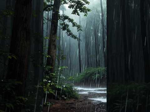 [4K ASMR] Peaceful Rain Walk in Forest Road | Relax Mind, Relieve Stress & Fall Asleep Fast
