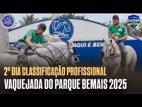 LIVE VAQUEJADA | 2ND DAY OF PROFESSIONAL CLASSIFICATION | VAQUEJADA DO PARQUE BEMAIS 2025 #CPP2025