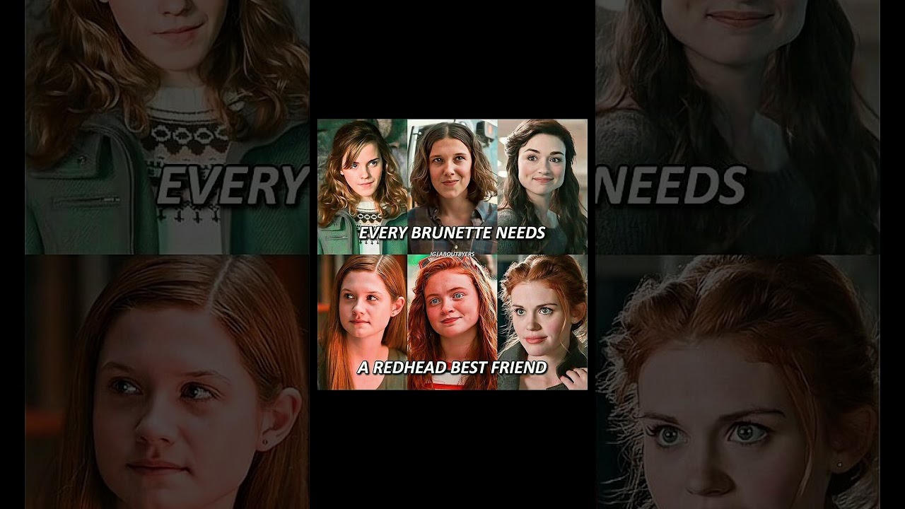 Brunette & Redhead #strangerthings