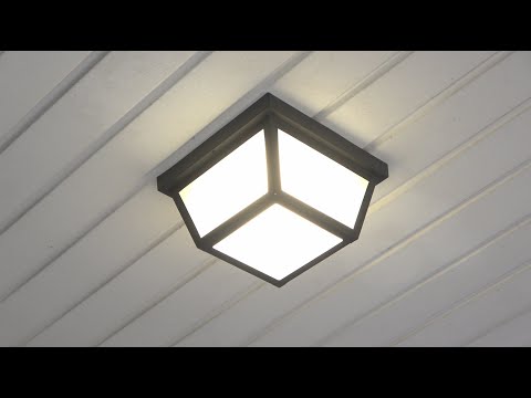 Installing a Ceiling Flush Mount Porch Light -  Coramdeo LED Light