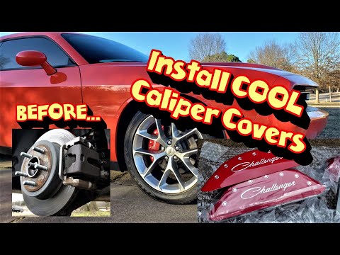 Install Cool Caliper Covers On Your Car #Mopar #Dodge #Challenger 💪