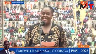 WINNIE ODINGA SINGS RAILA'S FAVOURITE SONG IN NYAYO STADIUM!!