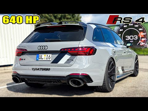BIG TURBOS on AUDI RS4 B9 is INSANE! // REVIEW on AUTOBAHN