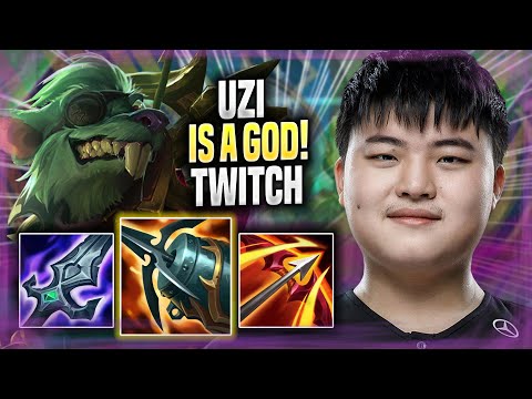 UZI IS A GOD WITH TWITCH! - Uzi Plays Twitch ADC vs Lucian! | Season 2022
