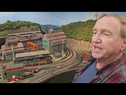 Dave Moltrup's Incredible Steel Mill Layout in HO Scale Part 1 in 4k HD