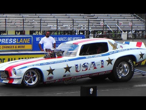 Bruce Larson Grenades USA 1 Camaro Funny Car aug 18