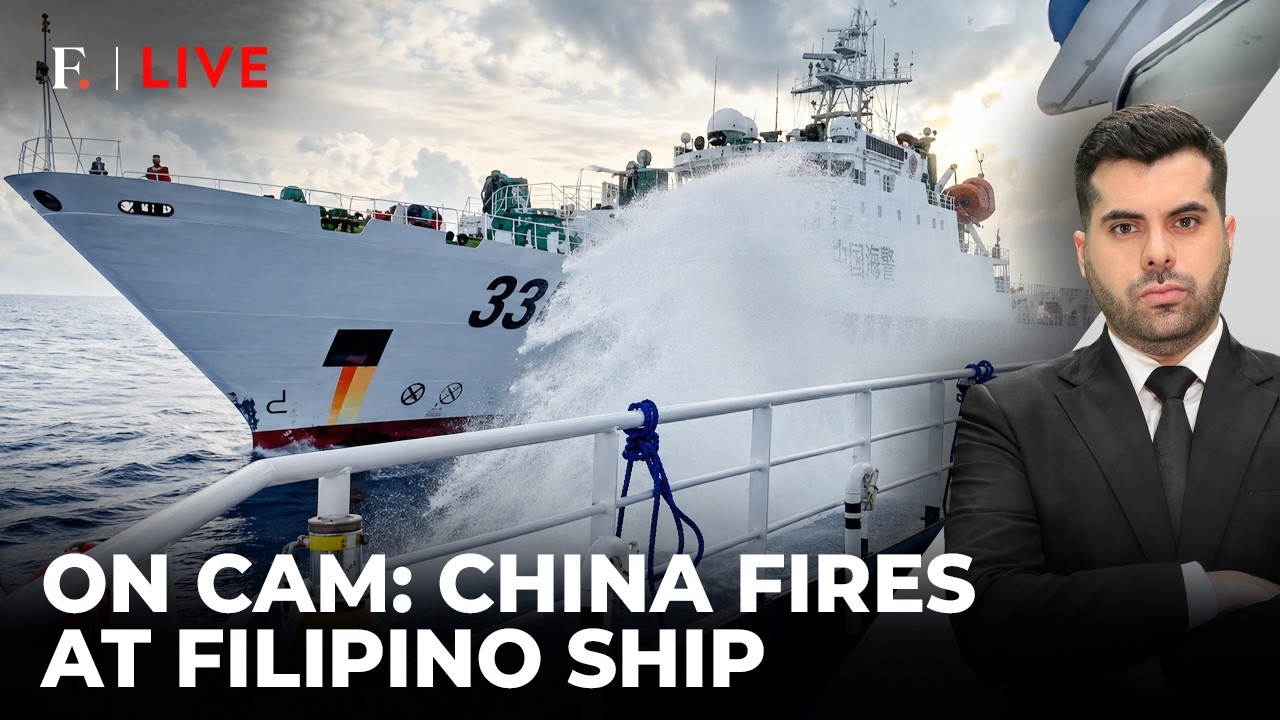 China Uses Water Cannon Against Philippine Boats Again | South China Sea Standoff | Firstpost Live