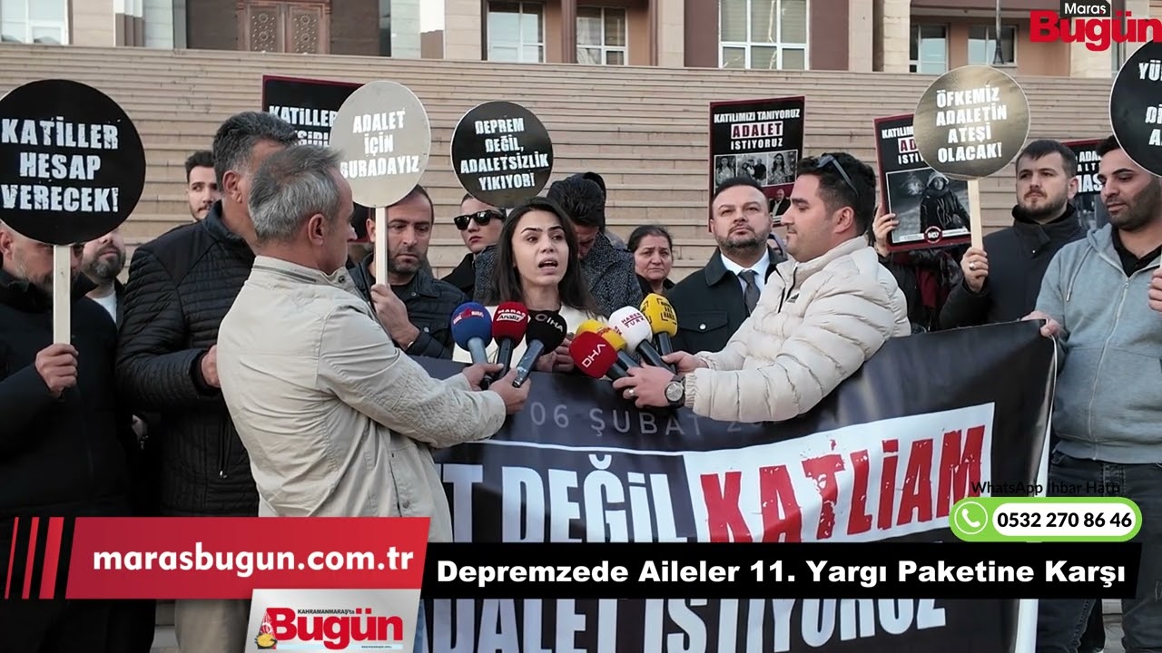 Kahramanmaraş Adliyesi Önünde Adalet Çığlığı 27 Maddeye Hayır!