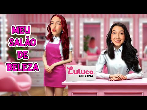 TRANSFORMEI MINHA CASA EM UM SALÃO DE BELEZA | Luluca
