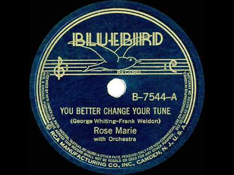 1938 Rose Marie - You Better Change Your Tune