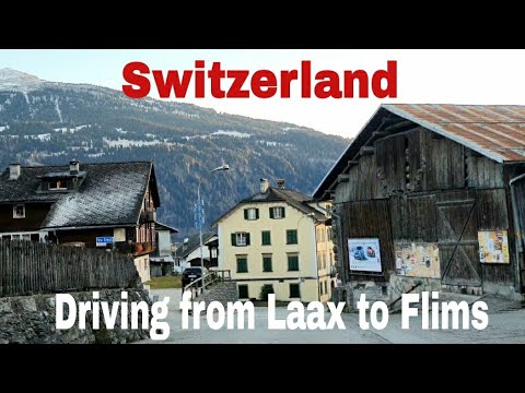 Driving in Switzerland from Laax to Flims