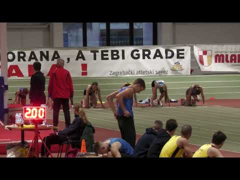 60m [Ž], FINALE, srebrna Josipa Klišanin - Dvoransko PH za mlađe juniore i juniorke 2024