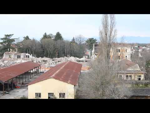 Demolizione ex Caserma M. Pasubio già sede del Rgt Lancieri d'Aosta (6°) Cerrvignano del Friuli
