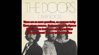 The Doors - Tightrope Ride Lyrics Video