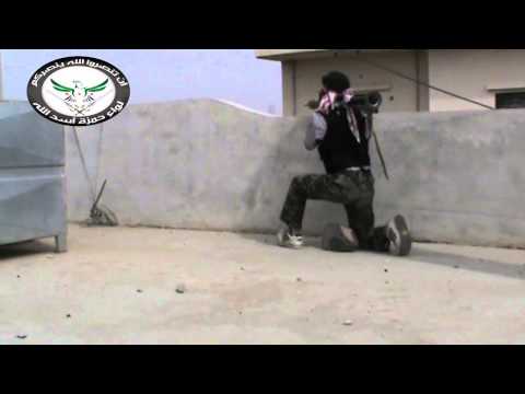 استهداف مقرات النظام بقذيفة آر بي جي في مدينة إنخل في ريف درعا من قبل كتيبة مجاهدي حوران