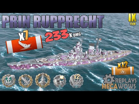 German BattleShip Prinz Rupprecht 7 Ships Detroyed | World of Warships