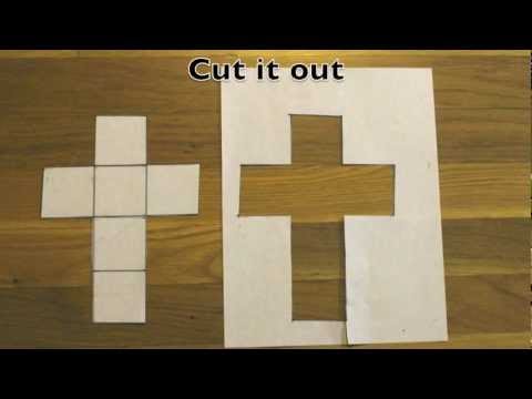 How to make a cube out of a sheet of paper